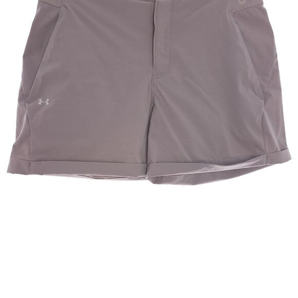 Under Armour Heatgear Fitted Solid Gray Womens Size 4 Shorts - Picture 4 of 11